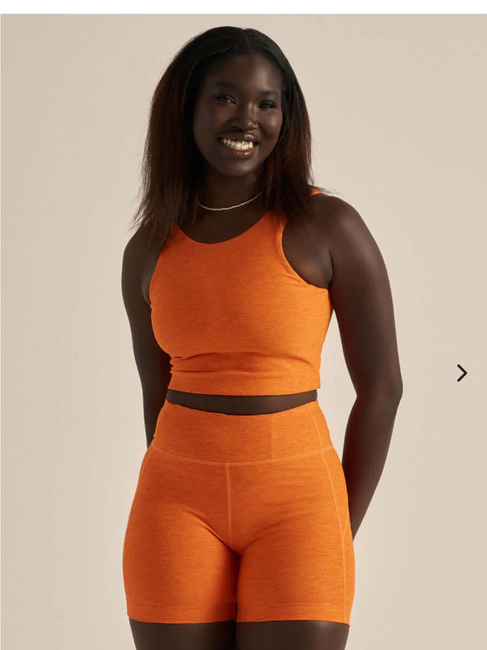 Outdoor Voices Orange High-Rise Athletic Set